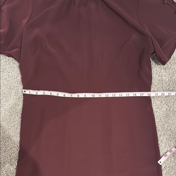 Elegant Burgundy Dress - Picture 3 of 6